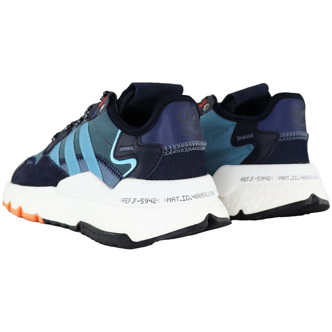 Adidas Nite Jogger J Kids Black Trainers