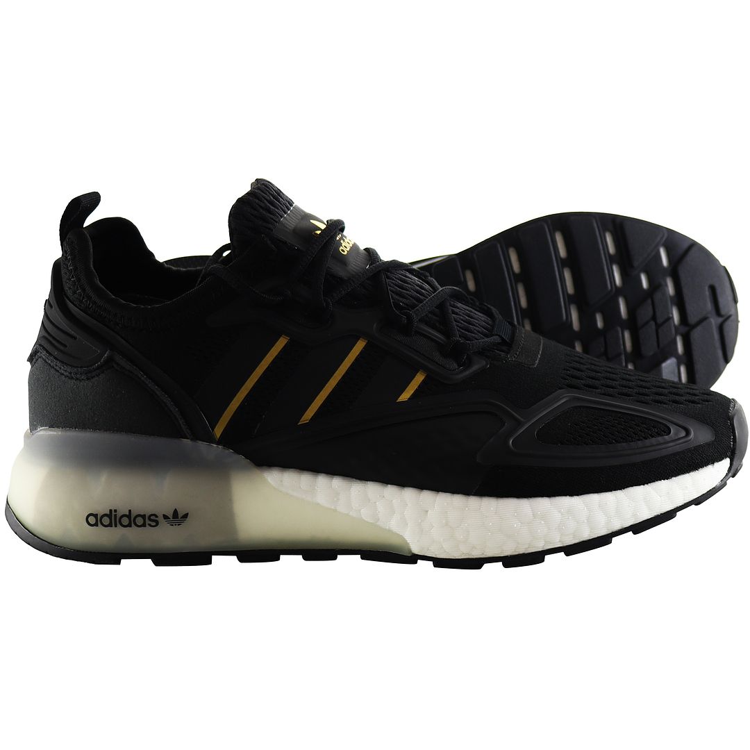 Adidas ZX 2K Boost Mens Black Trainers