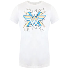 DC Comics Wonder Woman Burst Womens White T-Shirt