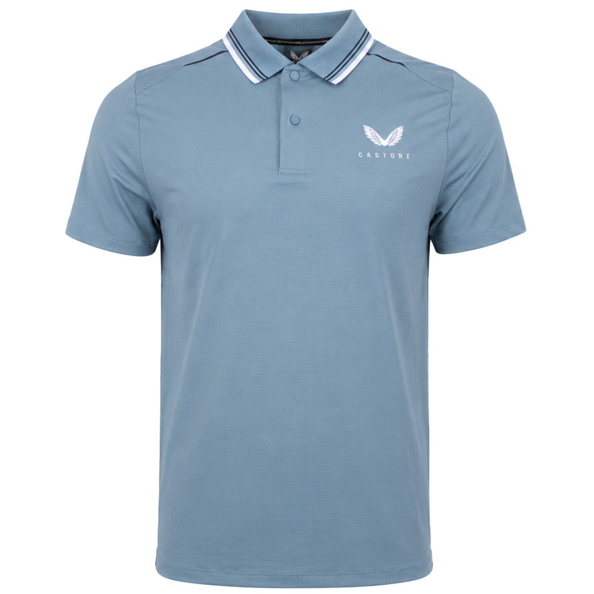 Castore Tech Mens Blue Polo Shirt