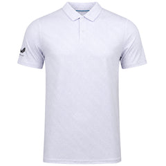Castore Club Ball Printed Mens White Golf Polo Shirt