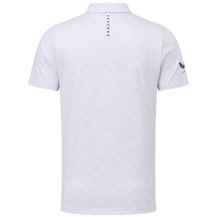 Castore Club Ball Printed Mens White Golf Polo Shirt