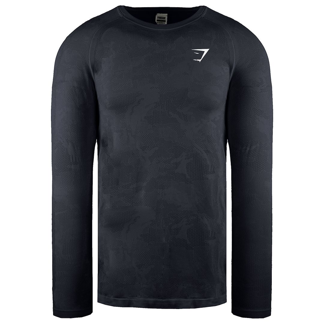 Gymshark Geo Mens Black Seamless Top