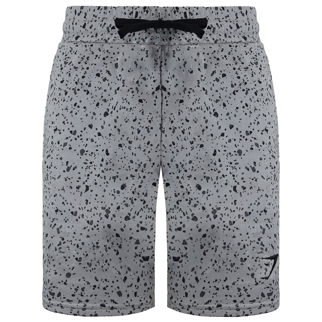 Gymshark Micro Print Mens Grey Shorts