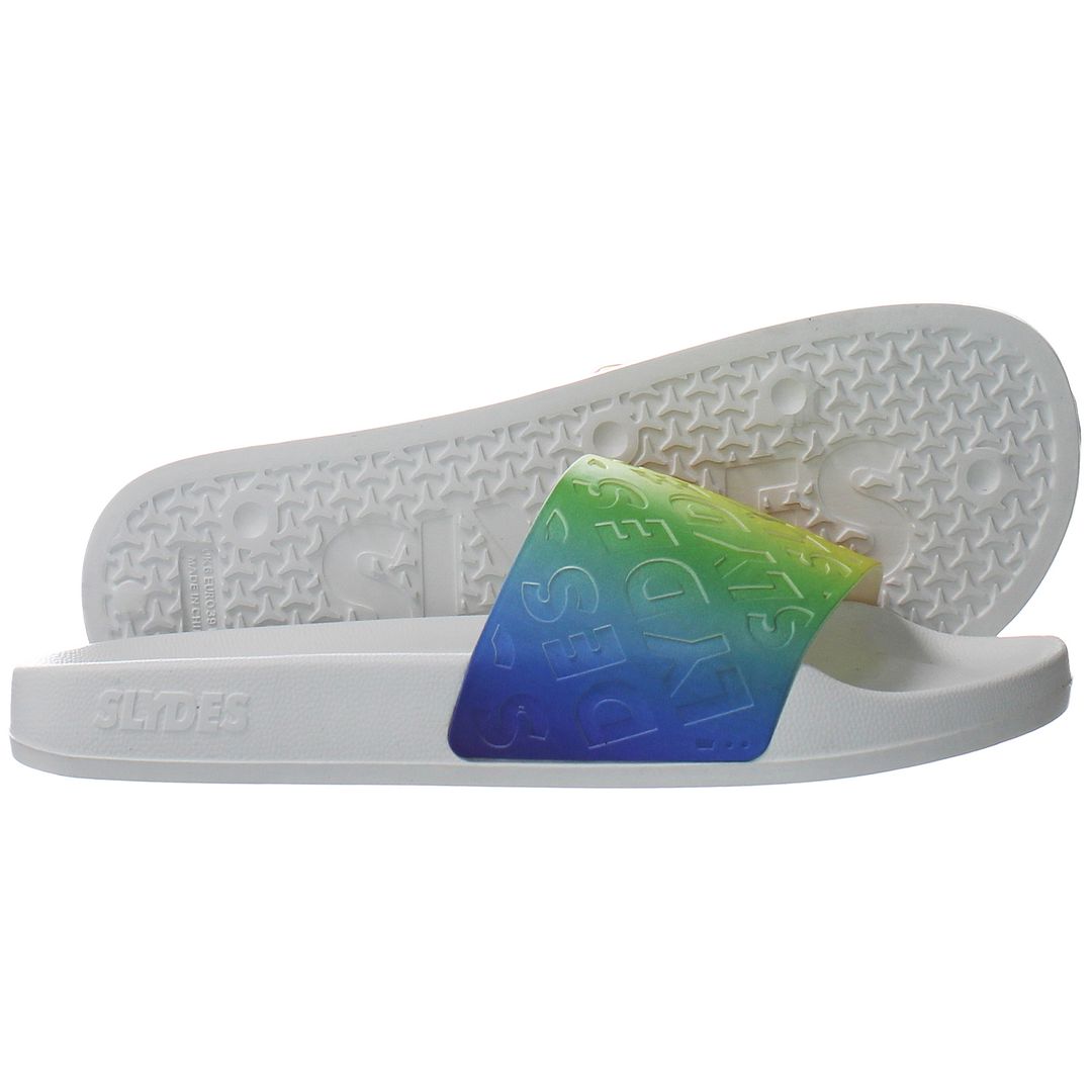 Slydes Glacier Womens Rainbow Sliders