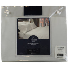 Hackett Classic Broadcloth Solid Fitted Grey Sheet Double