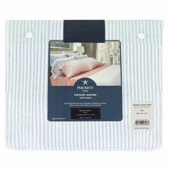 Hackett Home Pinpoint Oxford Stripe Super King Duvet Cover