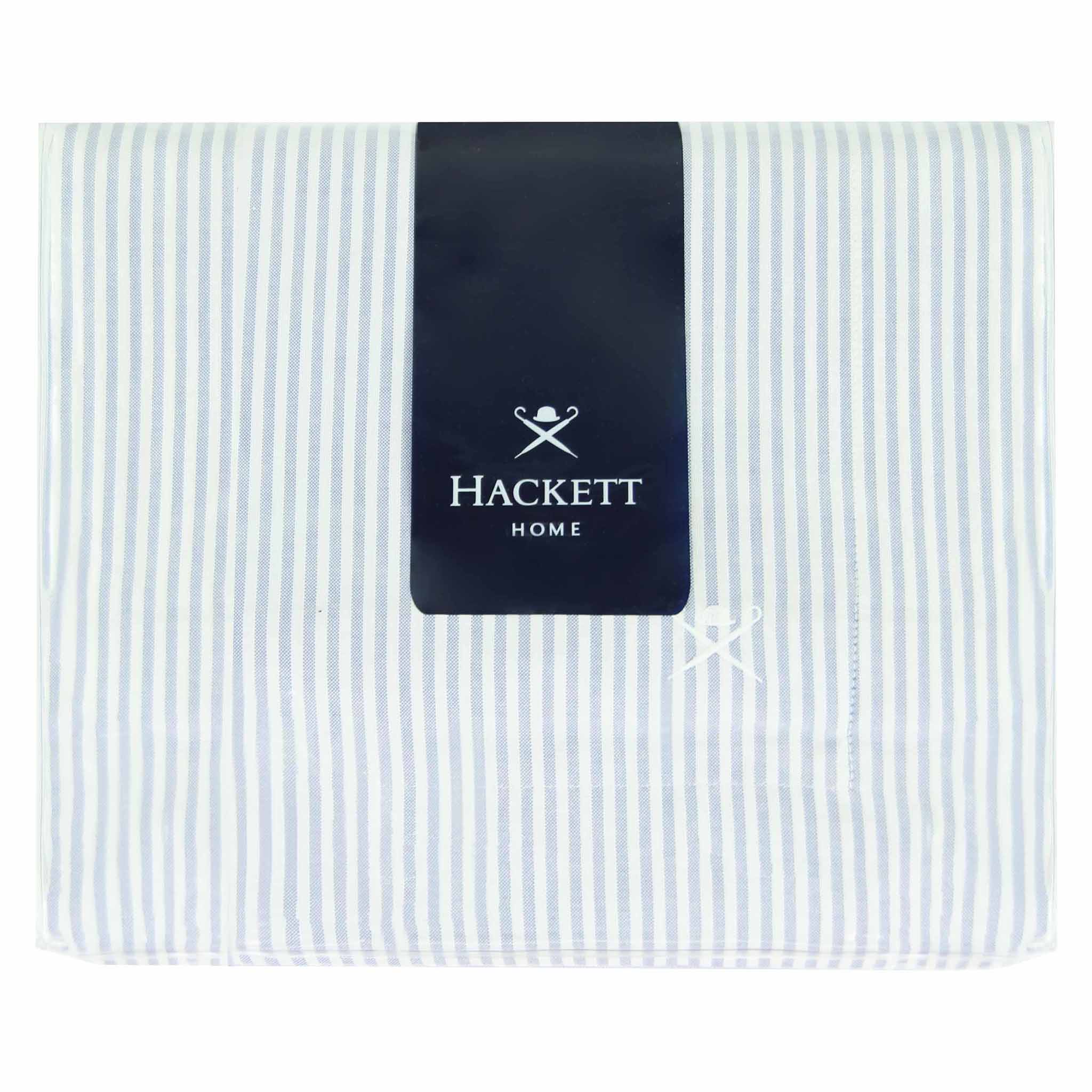 Hackett Home Pinpoint Oxford Stripe Super King Duvet Cover