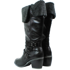 Hush Puppies Rustique 14inch Womens Black Boots