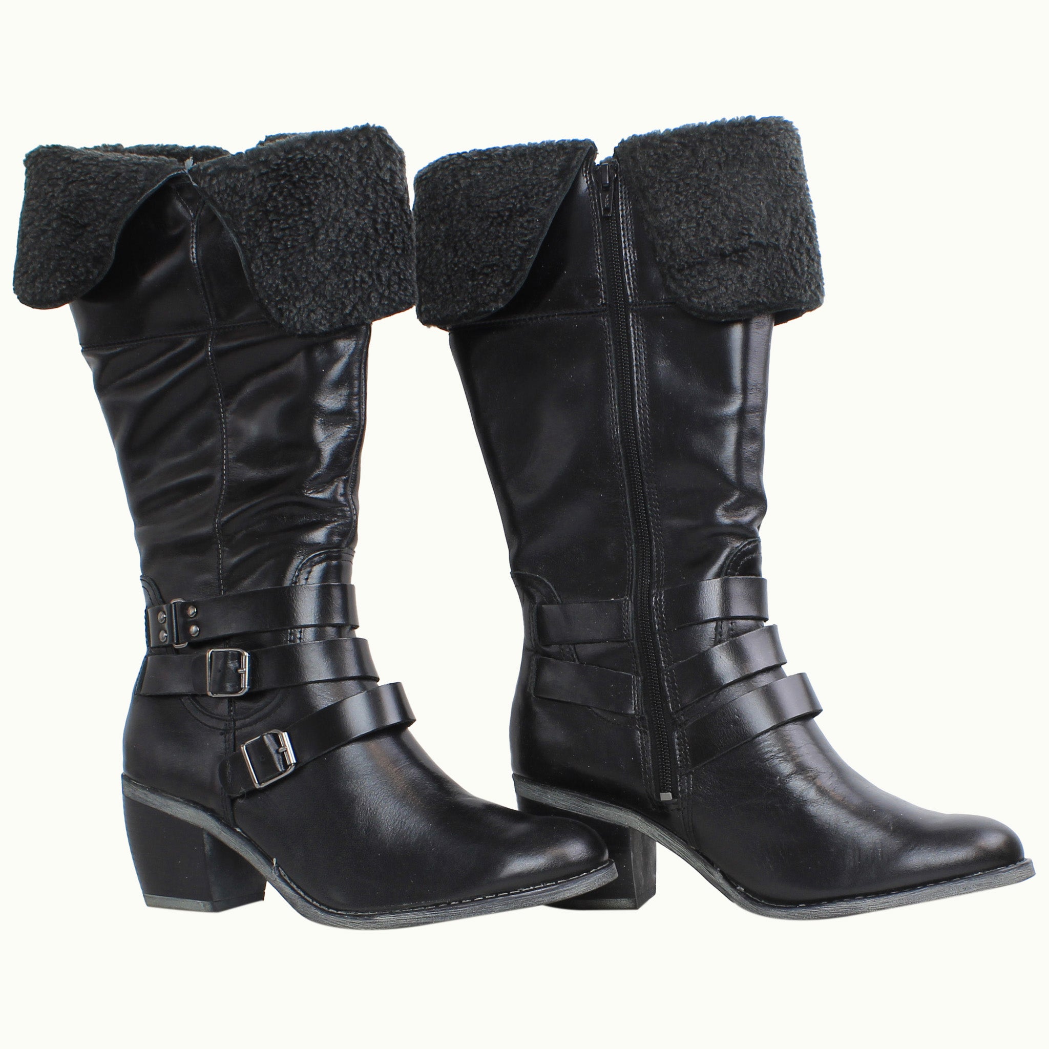 Hush Puppies Rustique 14inch Womens Black Boots NO BOX