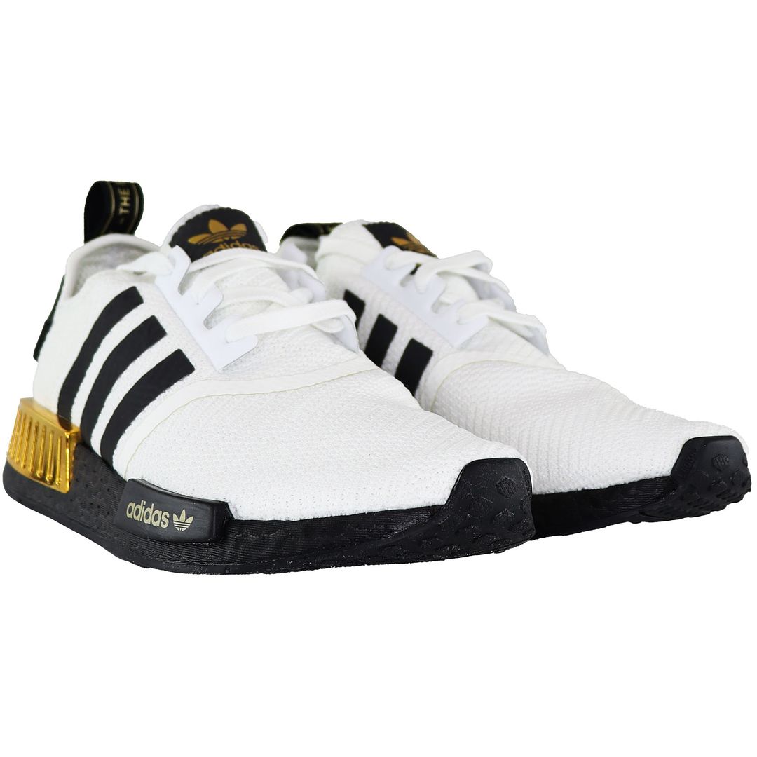 Mens white adidas nmd r1 hotsell