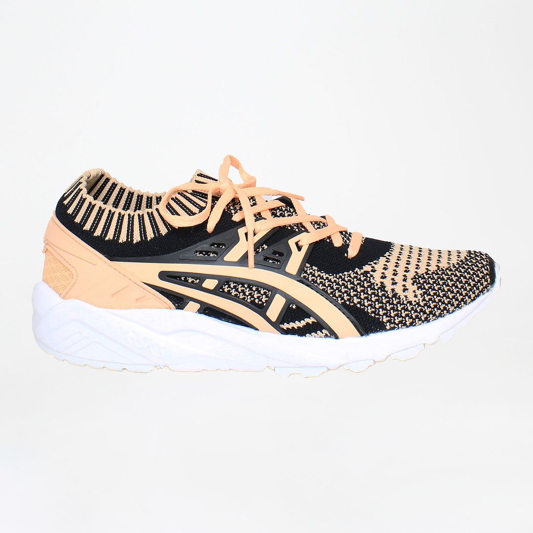 Asics Gel-Kayano Apricot Knit Womens Black/Peach Trainers NO BOX