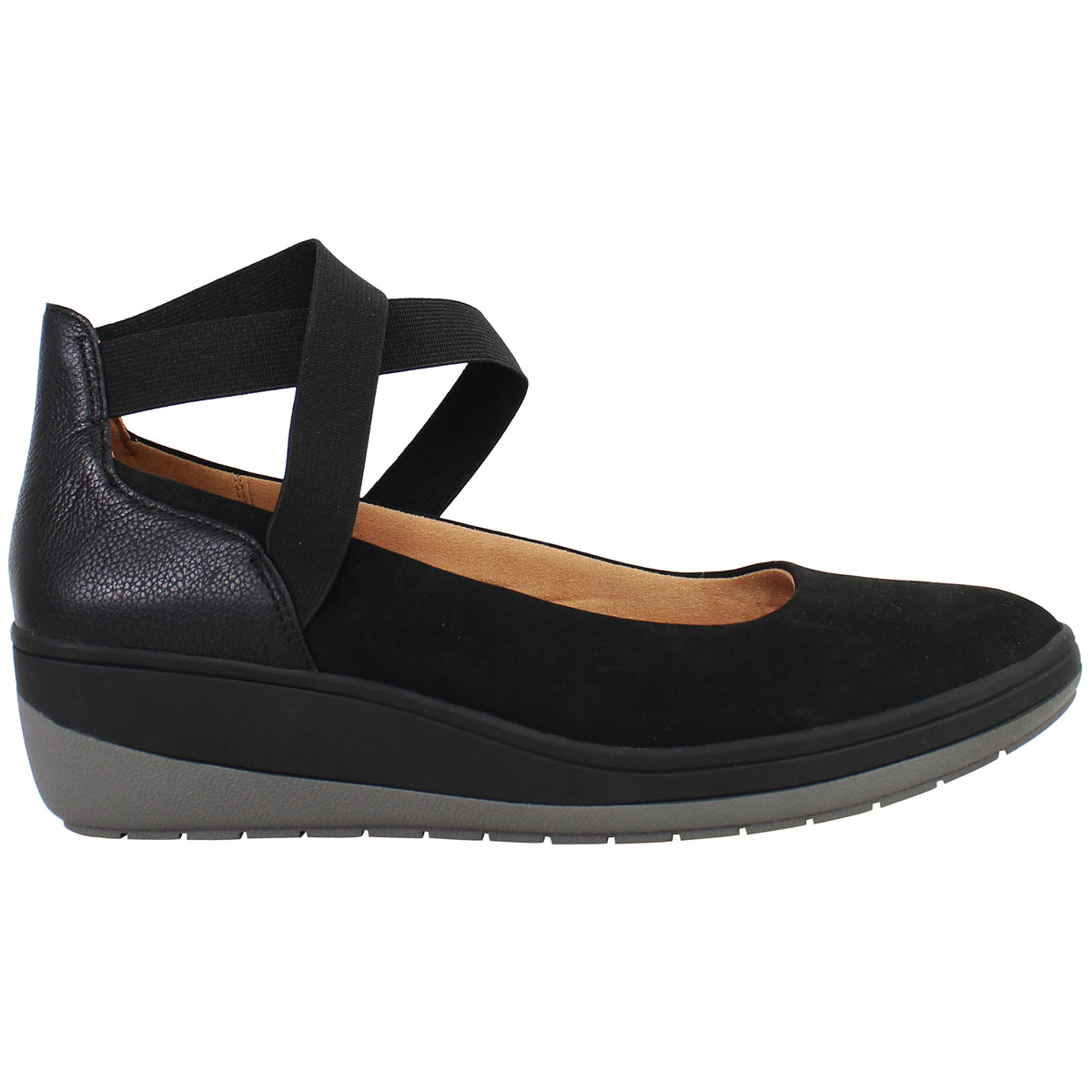 Vionic Ellery Womens Black Wedges