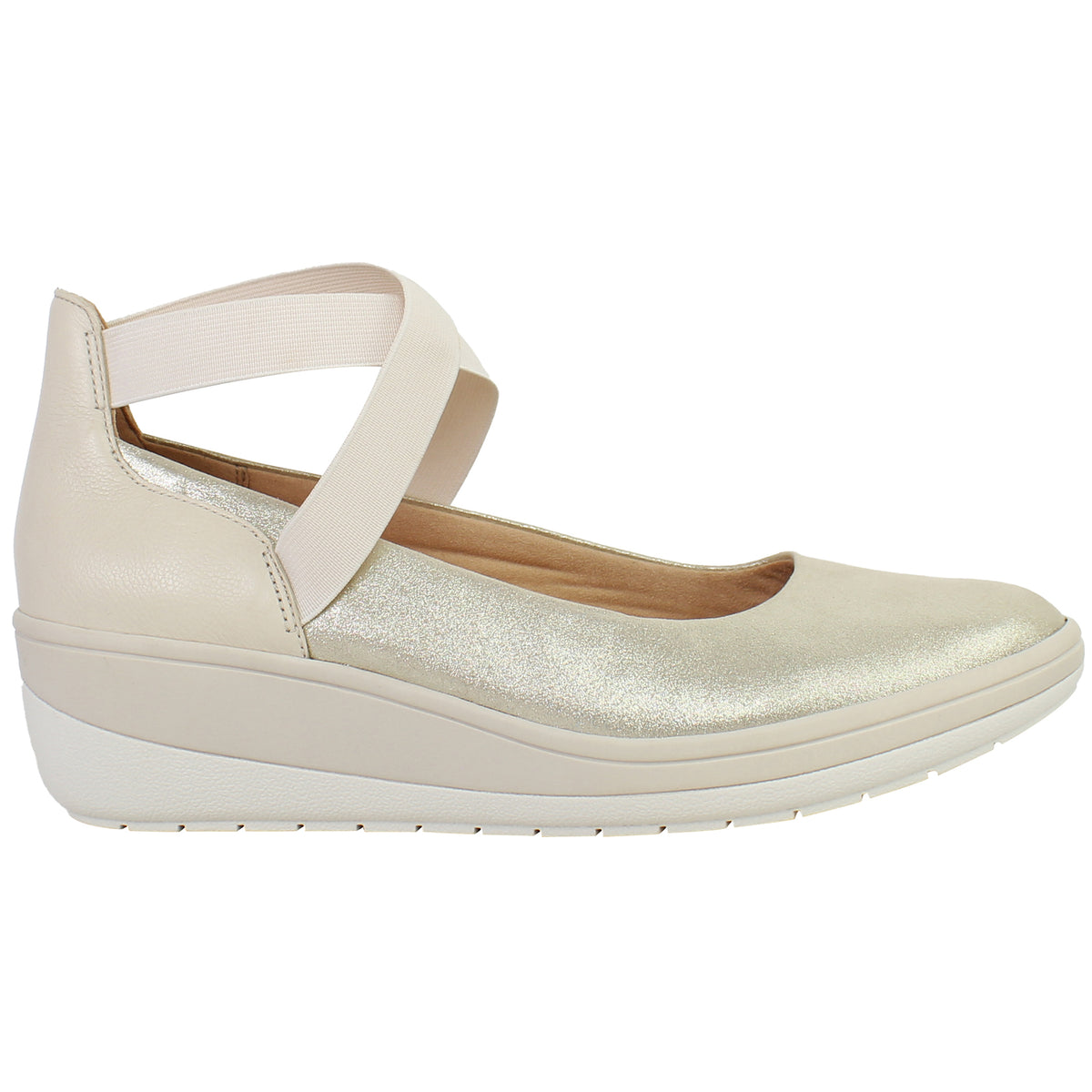 Vionic Ellery Womens Beige Wedges