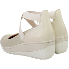 Vionic Ellery Womens Beige Wedges