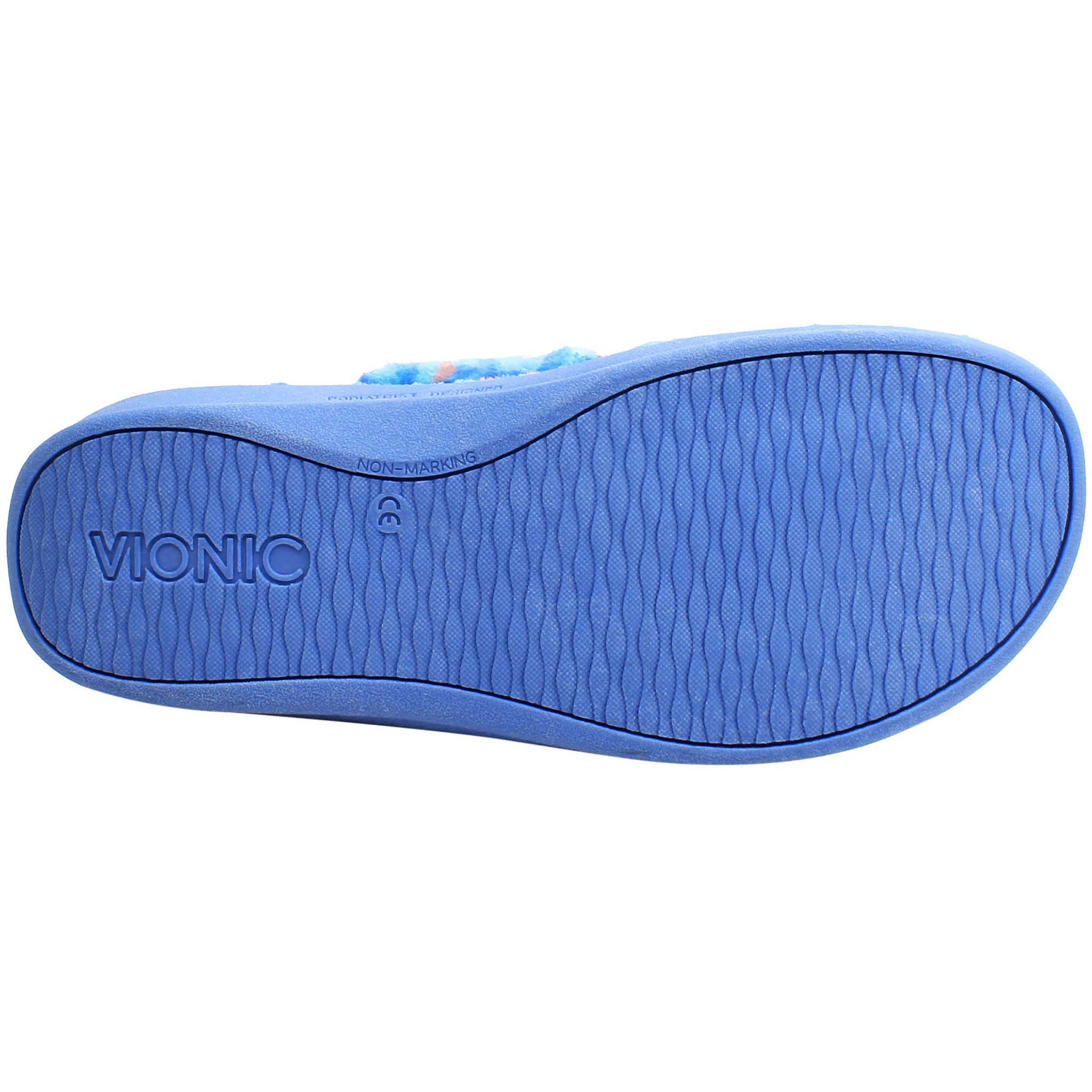 Vionic Relax Terry Womens Blue Slippers