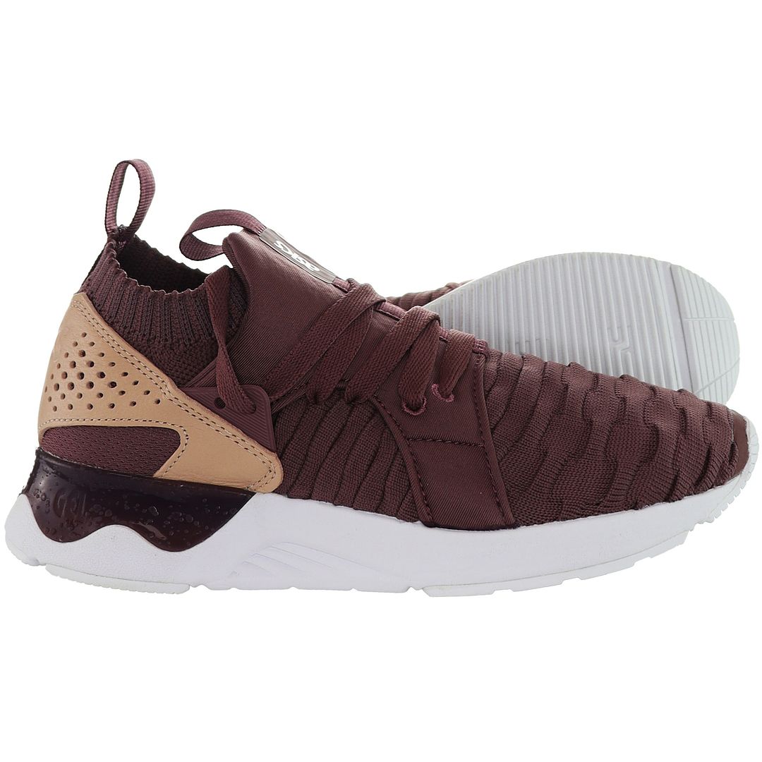 Asics Gel-Lyte V Sanze Knit Womens Burgundy Trainers