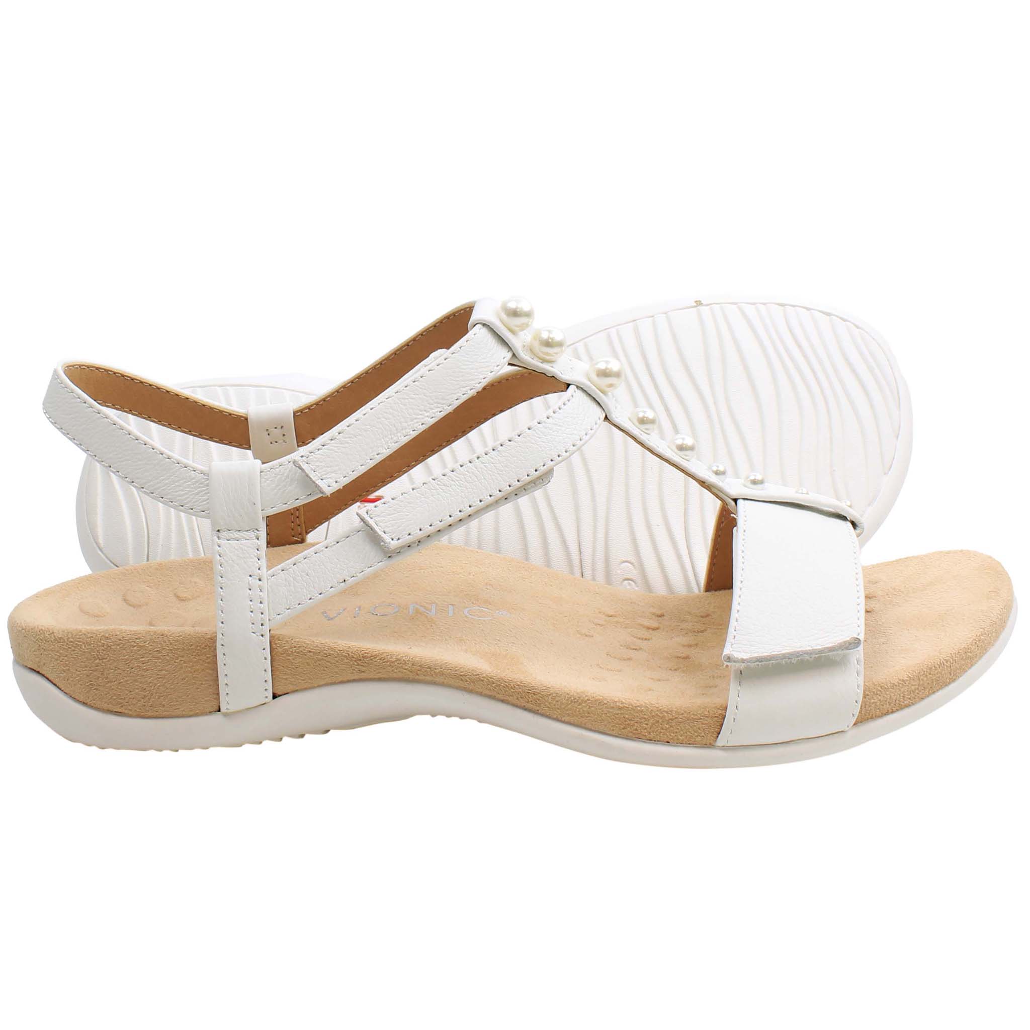 Vionic Mikah Womens White Sandals