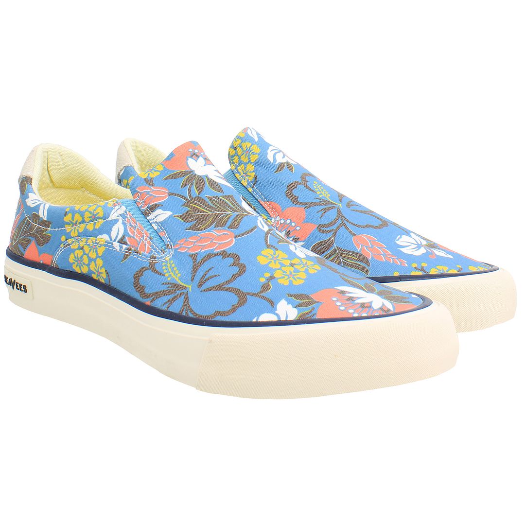 Seavees Hawthorne Beachcomber Mens Blue Plimsolls