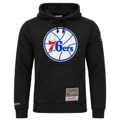 Mitchell & Ness NBA Philadelphia 76ers Worn Logo Mens Black Hoodie