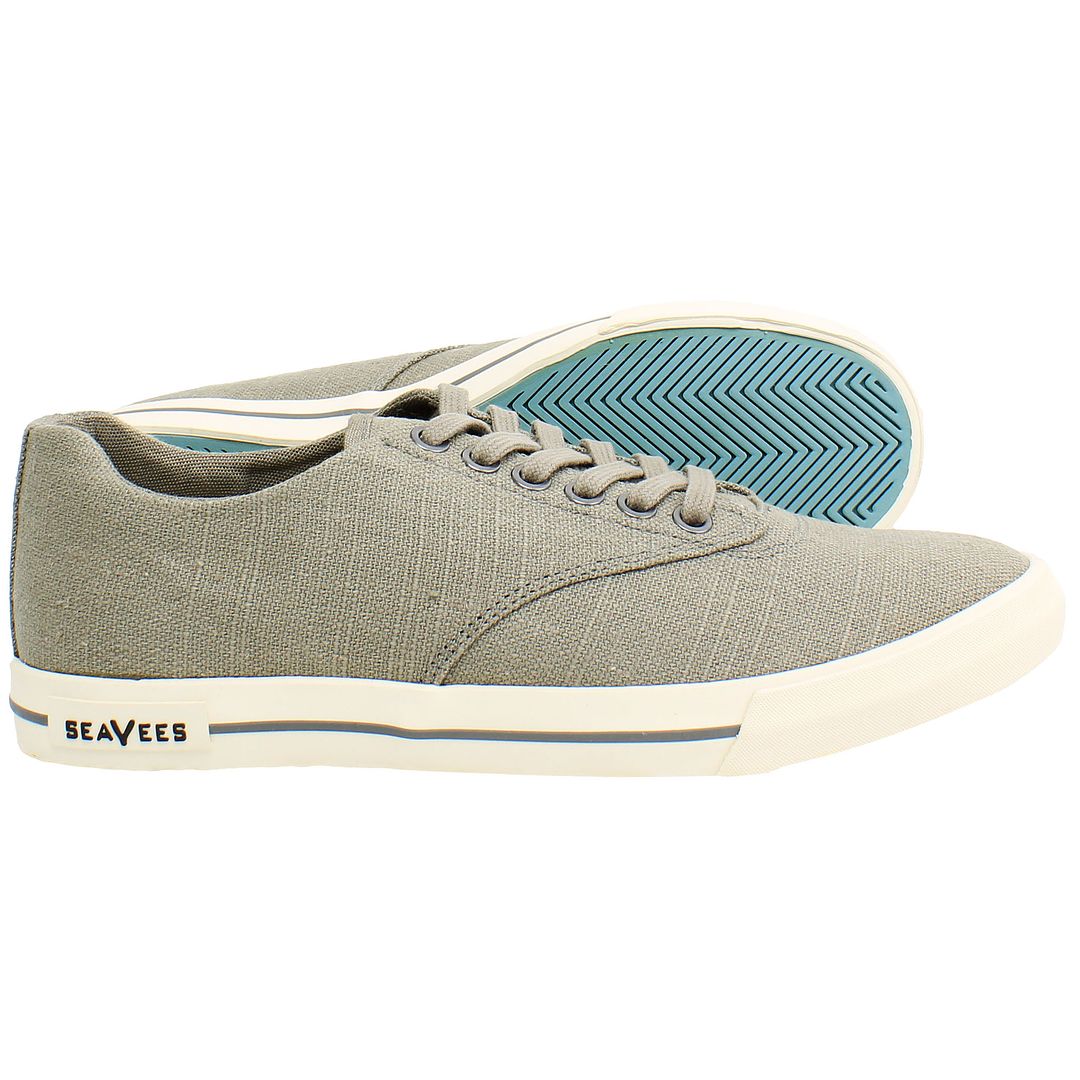 Seavees Hermosa Standard Mens Grey Plimsolls