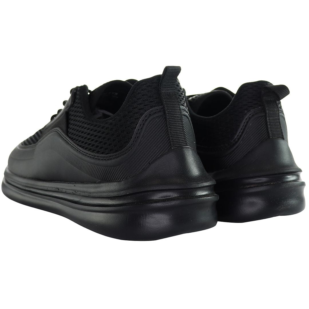 Henleys Silva Mens Black Running Shoes