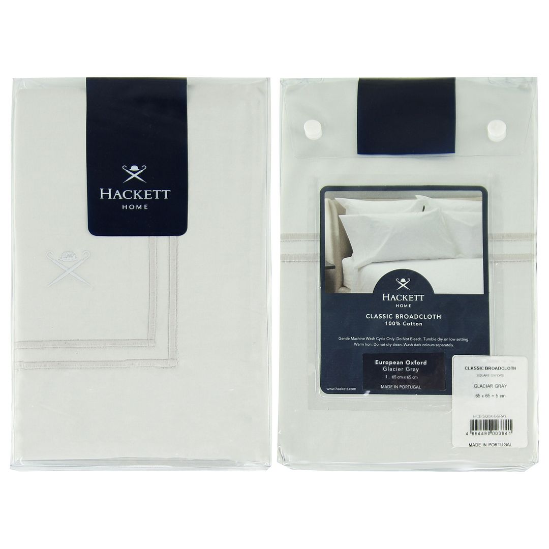 Hackett Home Light Grey Pillowcase