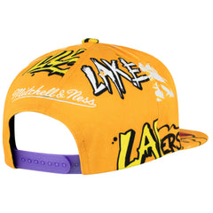 Mitchell & Ness NBA Los Angeles Lakers Sticker Pack Yellow Cap