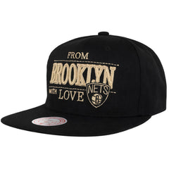 Mitchell & Ness NBA Brooklyn Nets With Love Black Cap