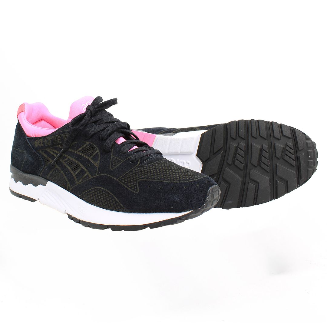 Asics Gel-Lyte V Mens Black/Pink Trainers NO BOX