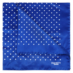Hackett Michael Dot Blue Hank Handkerchiefs