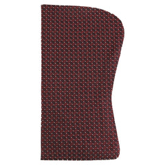 Hackett London Dotted Silk Burgundy Glasses Case