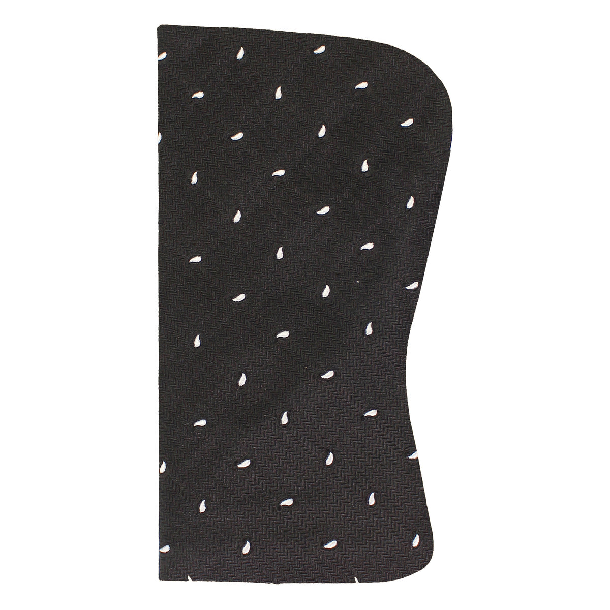 Hackett London Printed Silk Black Glasses Case