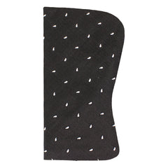 Hackett London Printed Silk Black Glasses Case