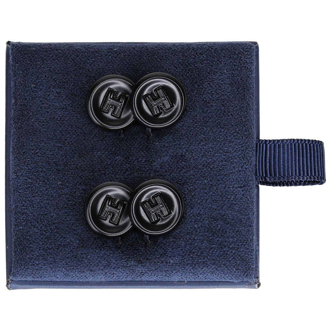 Hackett Non Enamel Mens Black Button