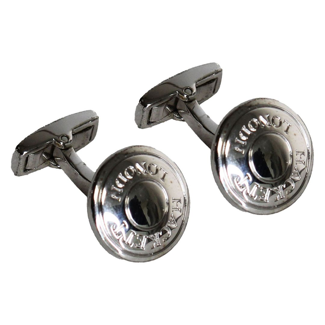 Hackett London Polo Button Mens Grey Cufflinks