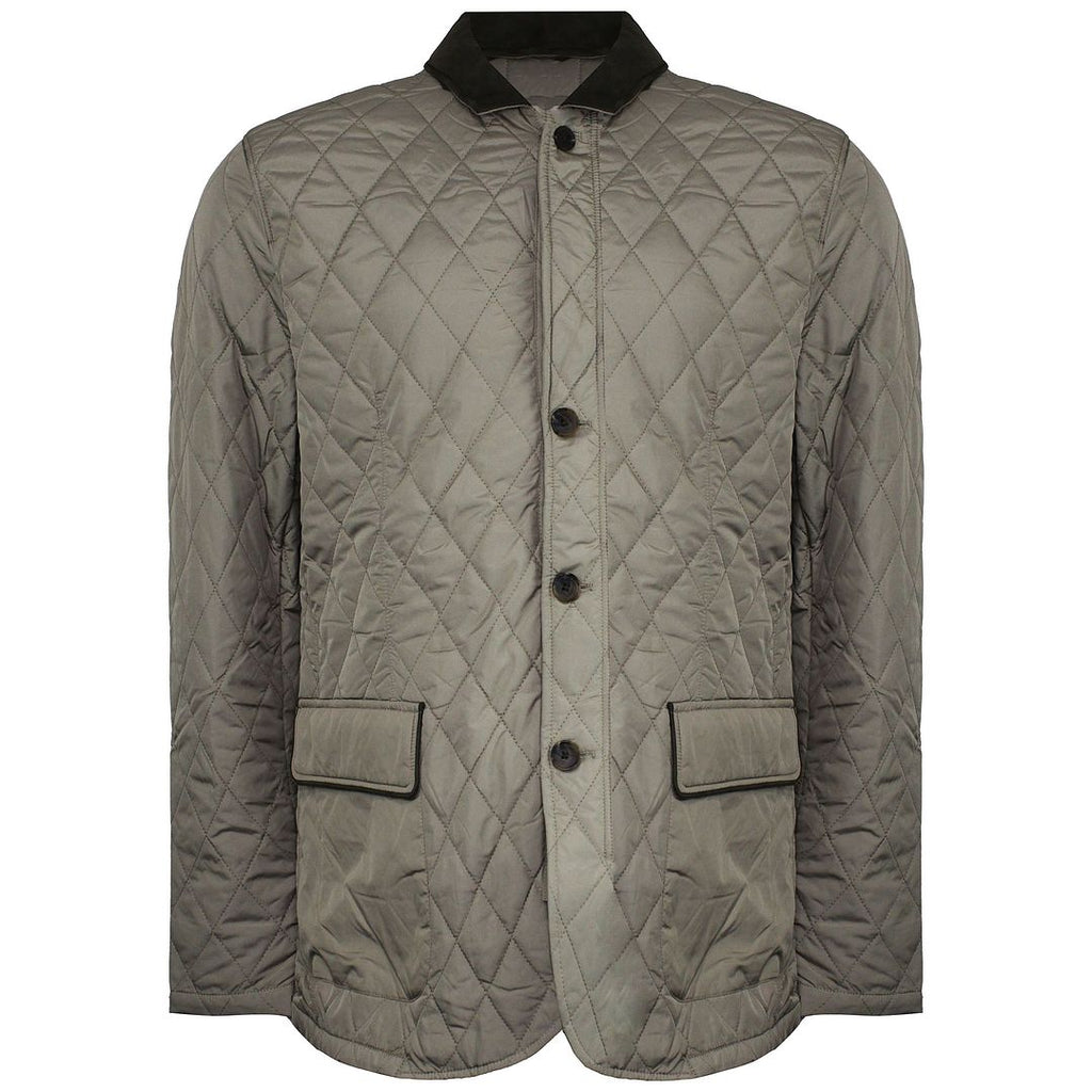 Hackett London Padded Quilted Mens Sand Blazer