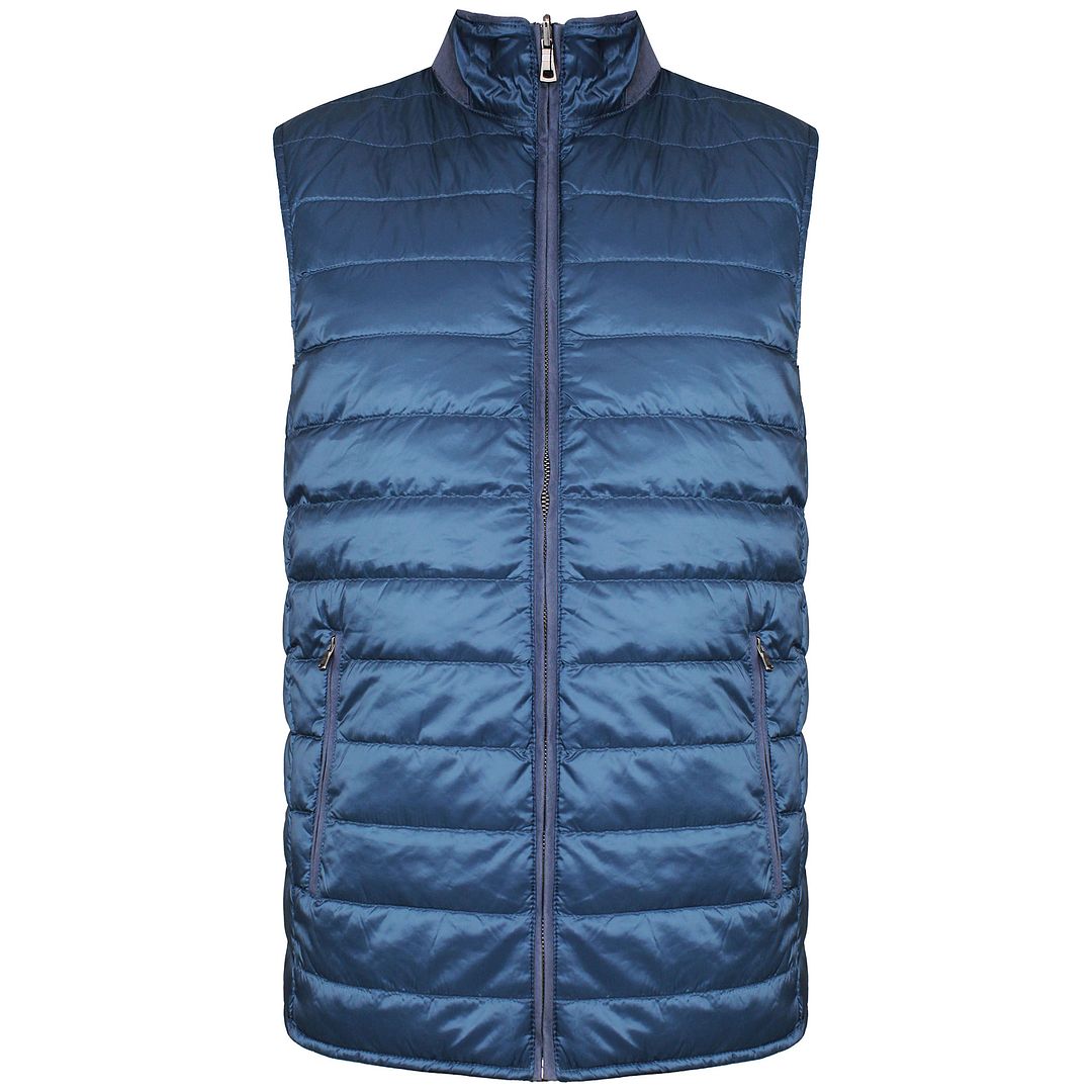 Hackett London Reversible Mens Navy Blue Gilet