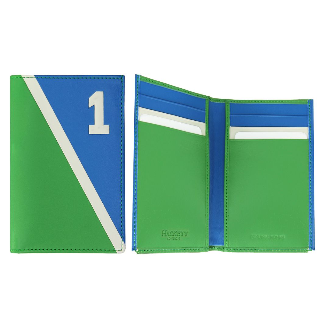 Hackett London Polo 1 Mens Blue/Green Card Holder