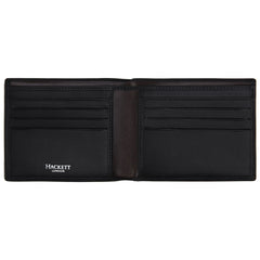 Hackett London Clabon Color/Euro 8 Black Wallet