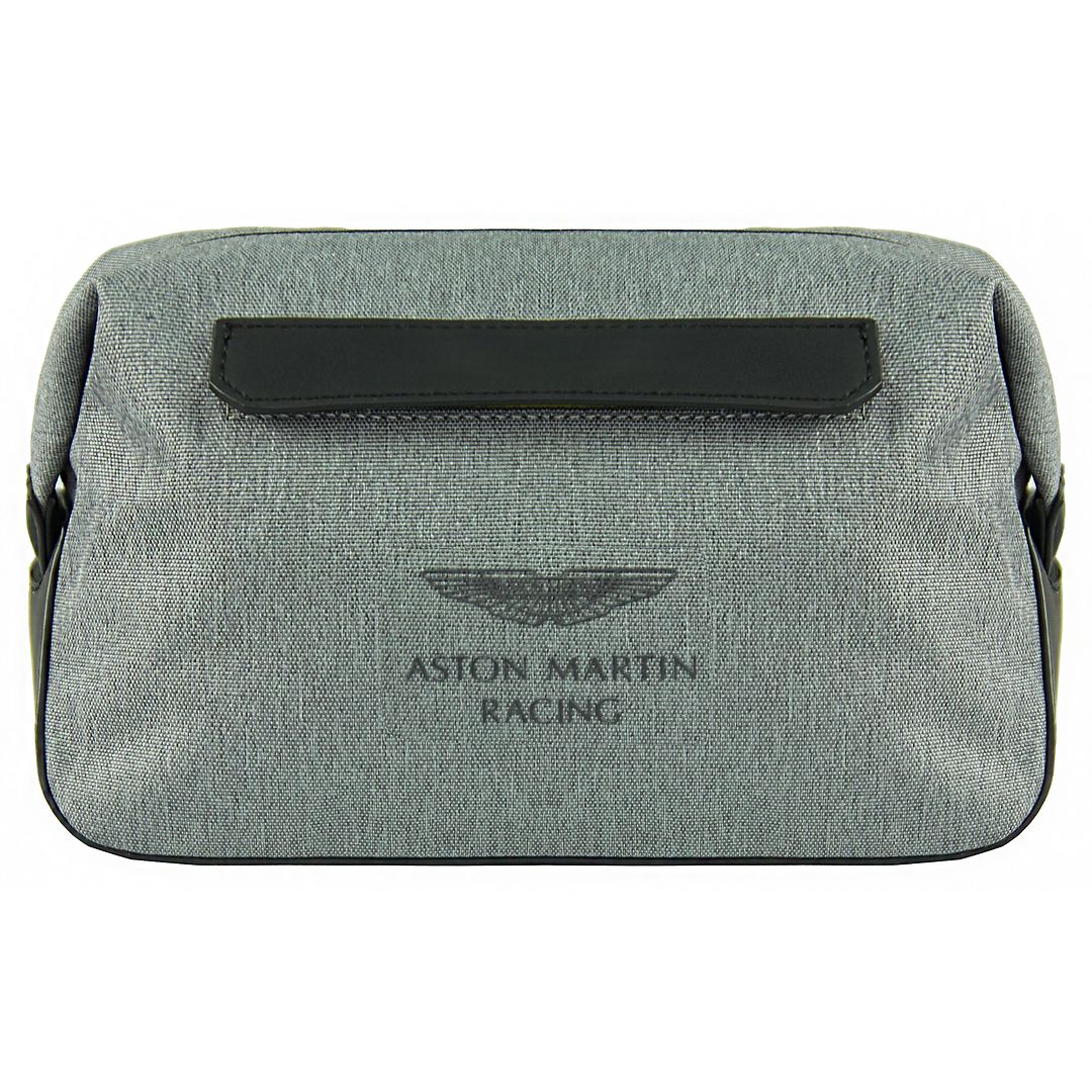 Hackett London x Aston Martin Racing Mens Grey Washbag