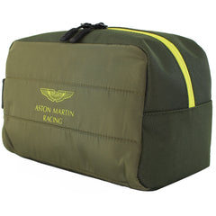 Hackett x Aston Martin Racing Olive Wash Bag