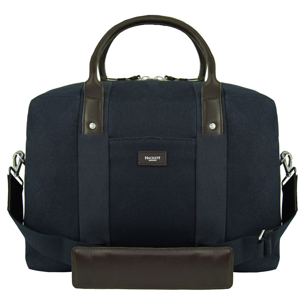 Hackett London RC Travel Flight Mens Navy Bag