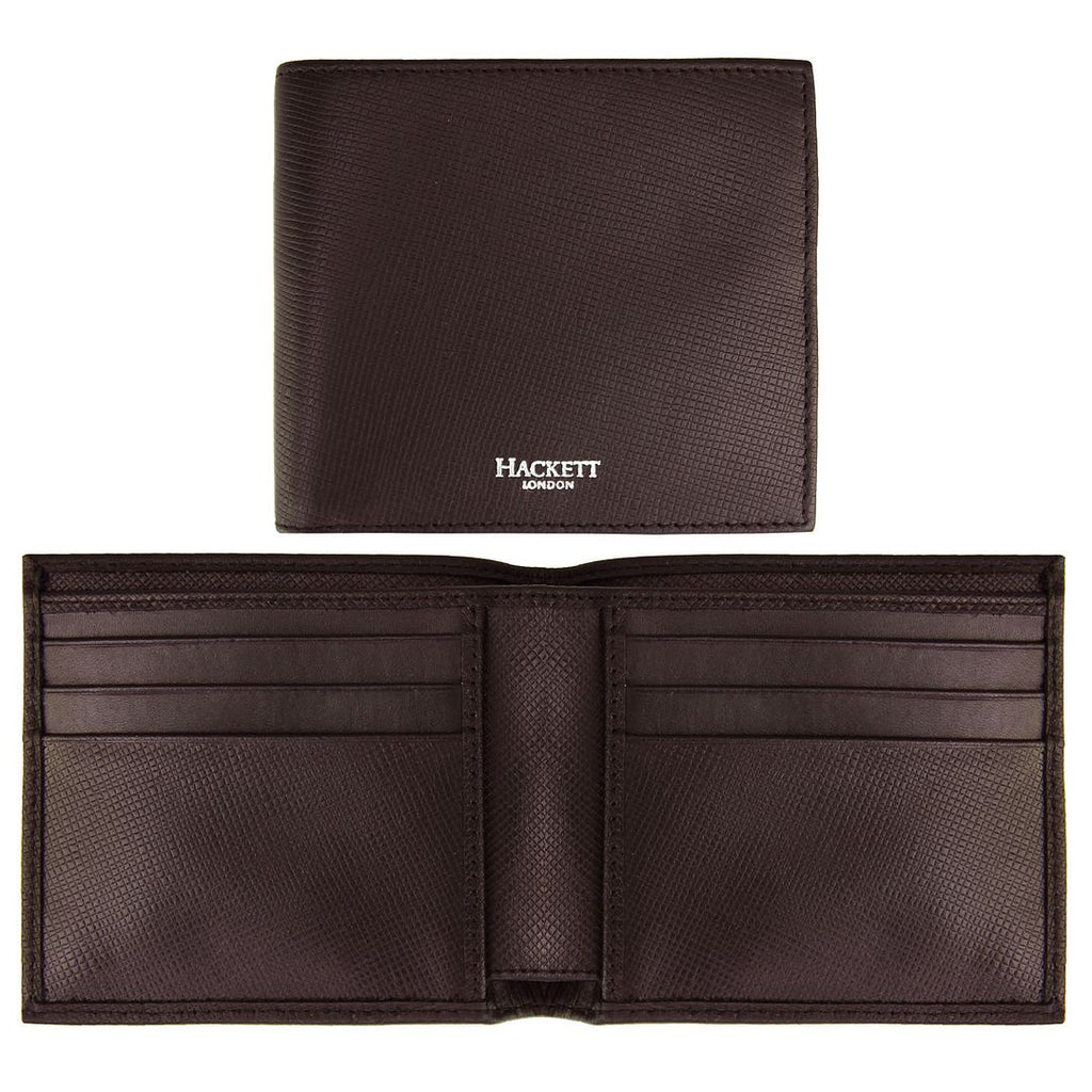 Hackett OT Billfold Mens Brown Wallet