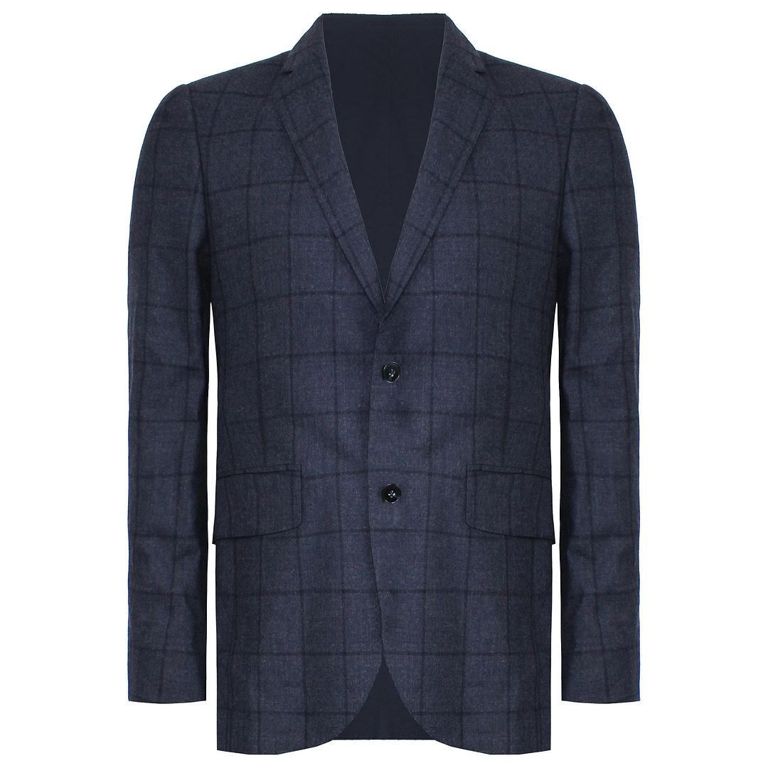 Hackett London Small Wool Mens Navy Suit