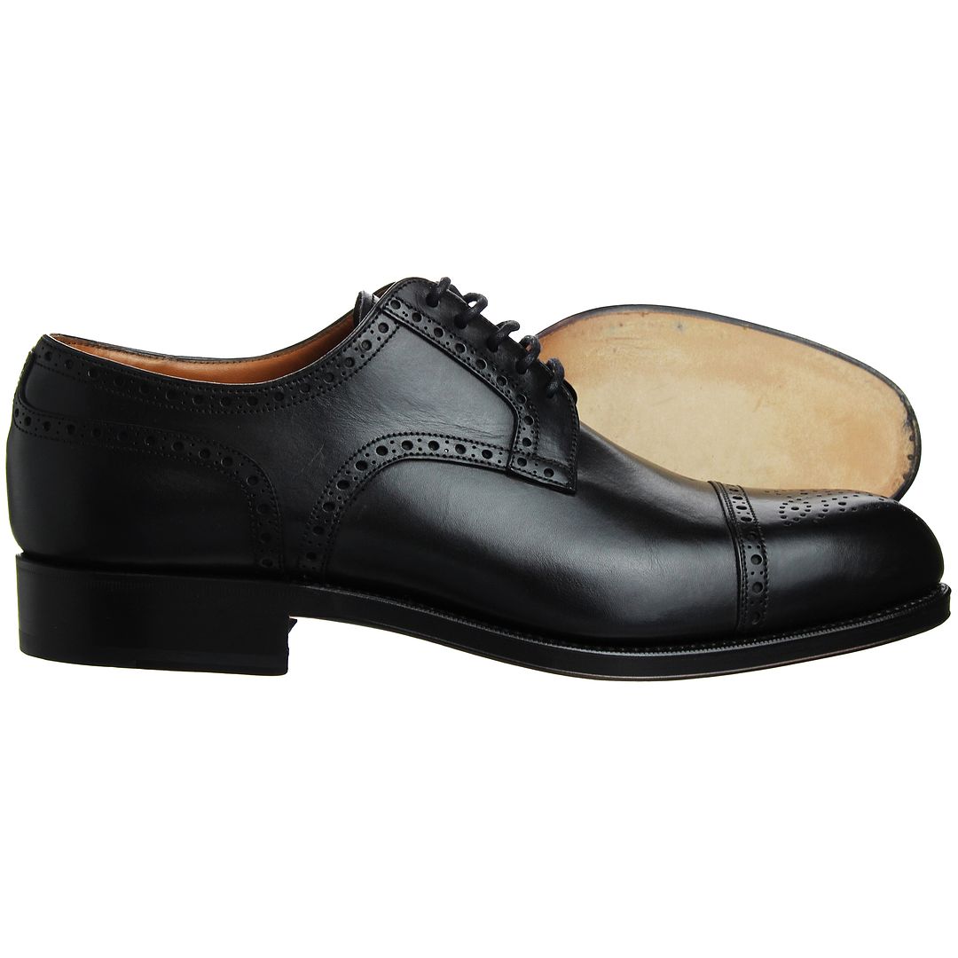 Hackett Forest Mens Black Oxford Shoes