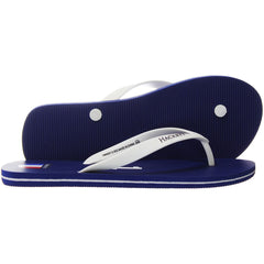 Hackett France Mens Blue Flip-Flops