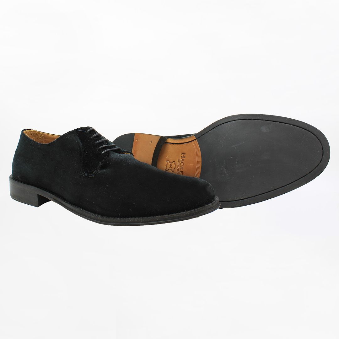 Hackett Derby Mens Black Shoes NO BOX