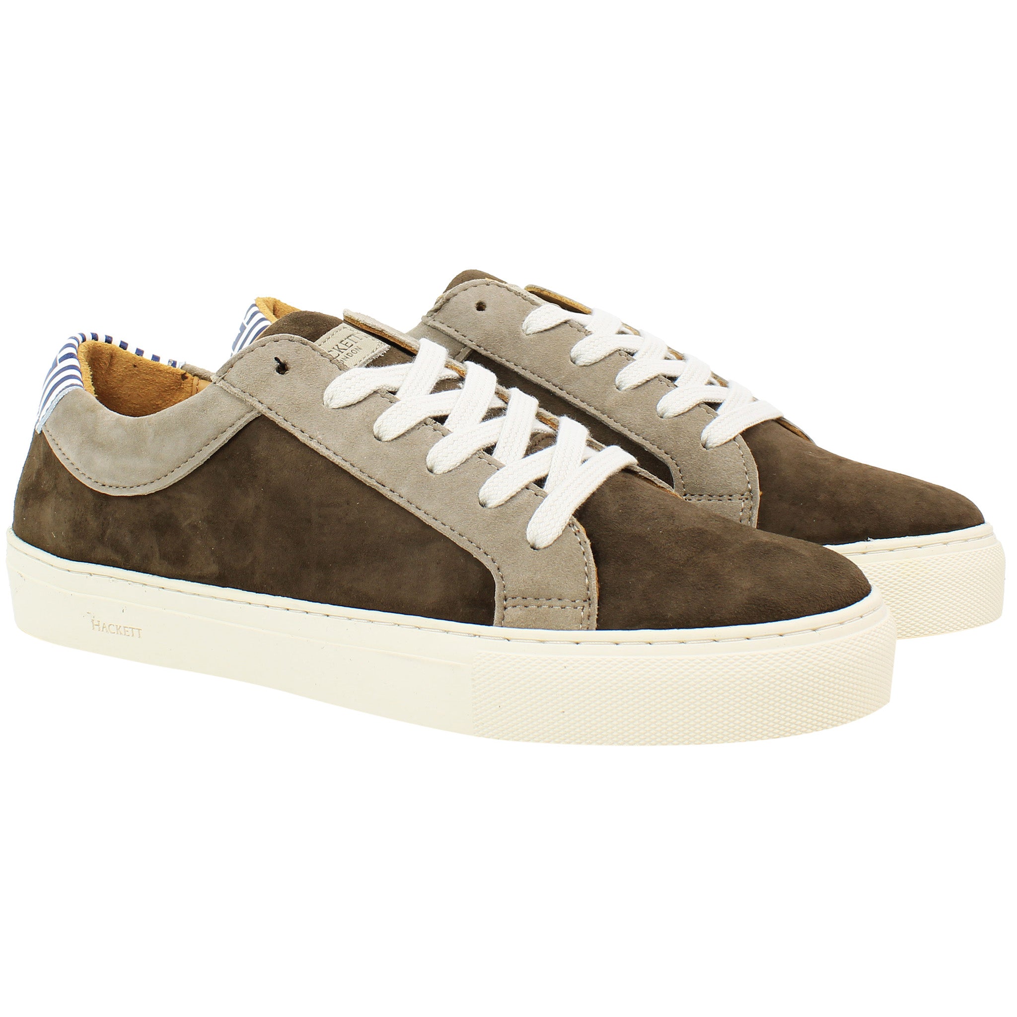 Hackett London Hunt Mens Brown Trainers