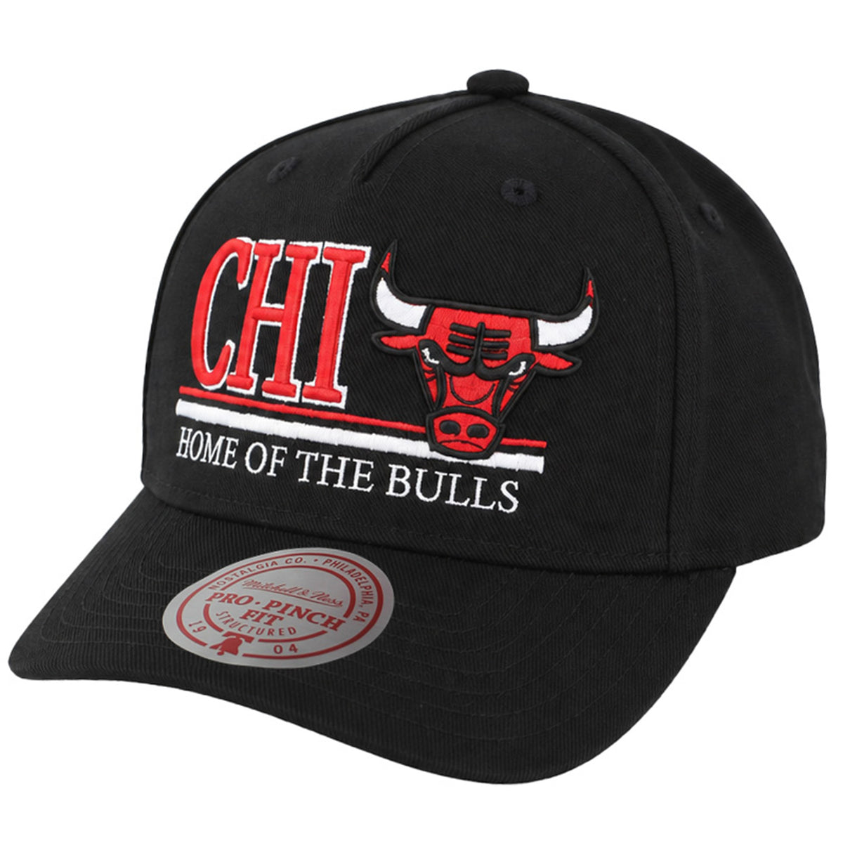 Mitchell & Ness NBA Chicago Bulls Home Of Pro Pinch Black Cap